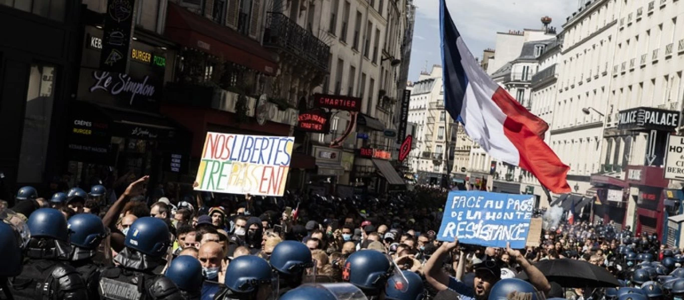 Διαδηλώσεις κατά του υγειονομικού πάσου σε Γαλλία, Ιταλία και Πολωνία
